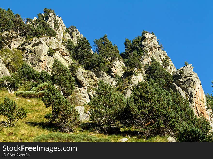 Beautiful mountain peaks in Spain (Pyreness)