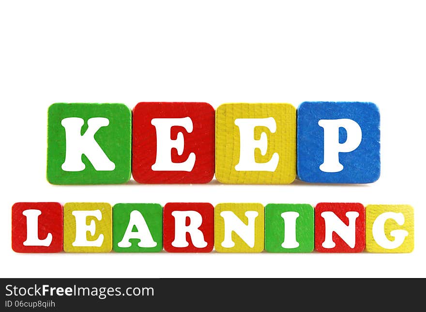 Keep learning concept