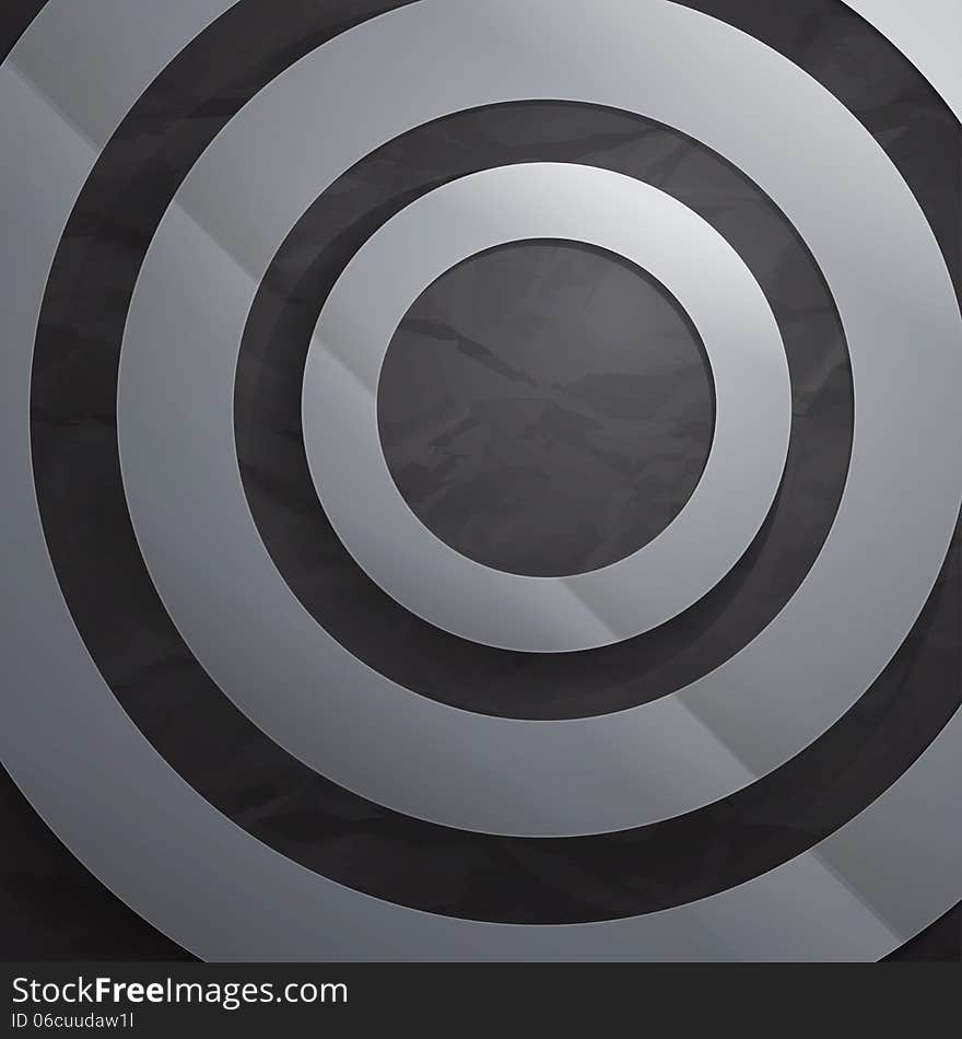 Abstract Grey Paper Circles Background