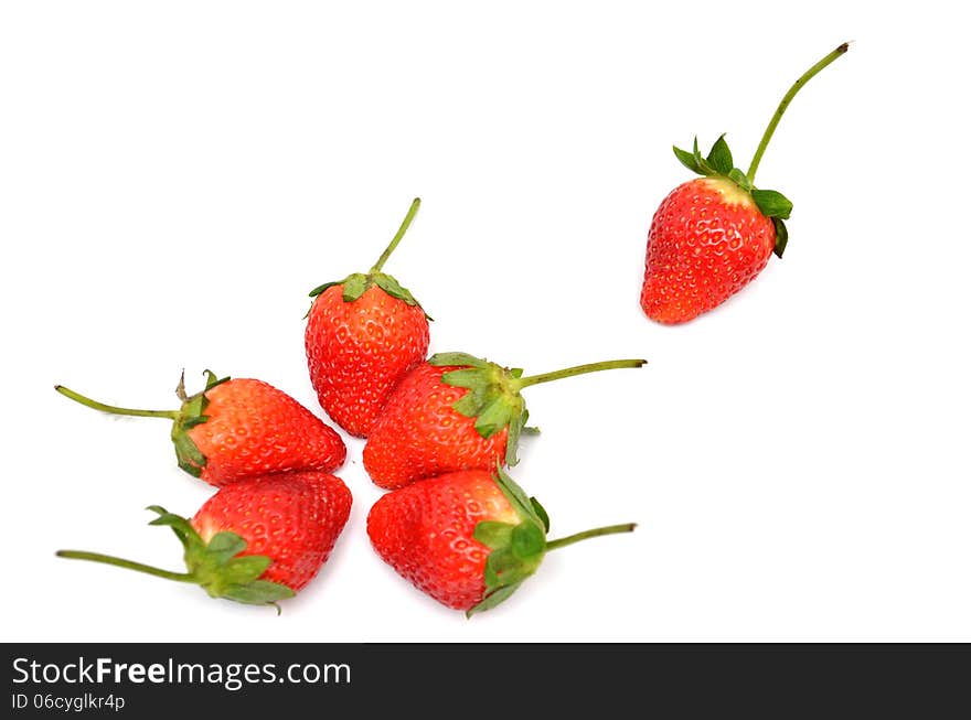 Group of Strawberry on white backbround. Group of Strawberry on white backbround