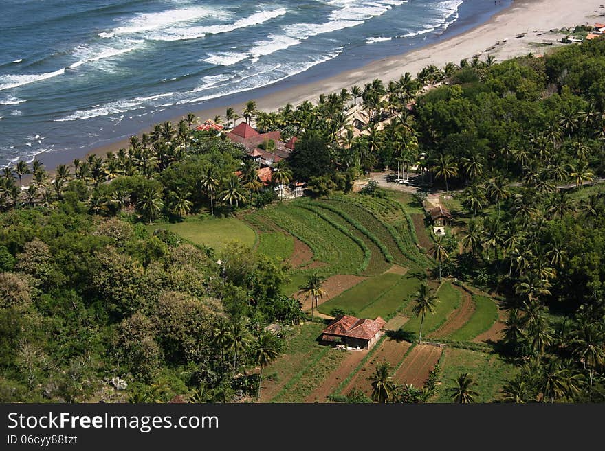 Parangtritis beautiful beaches in the district of Bantul, Yogyakarta, Indonesia