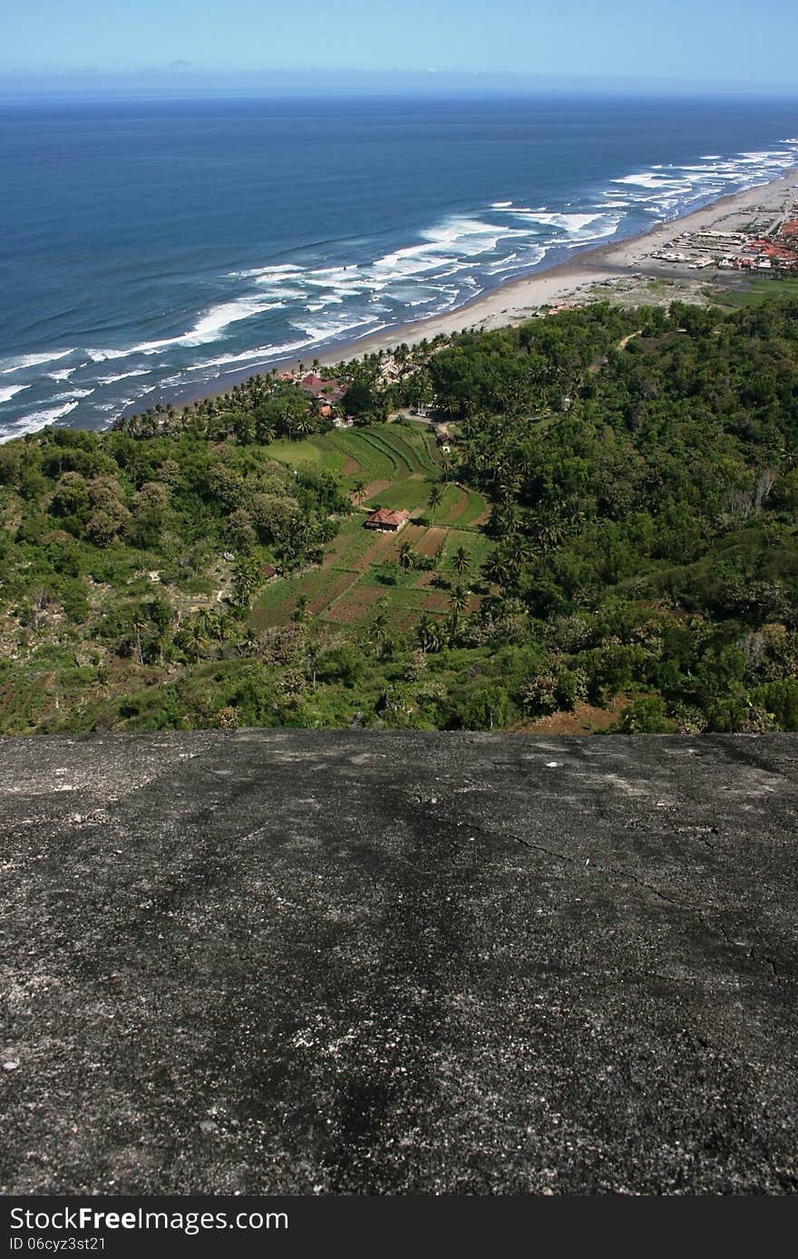 Parangtritis beautiful beaches in the district of Bantul, Yogyakarta, Indonesia