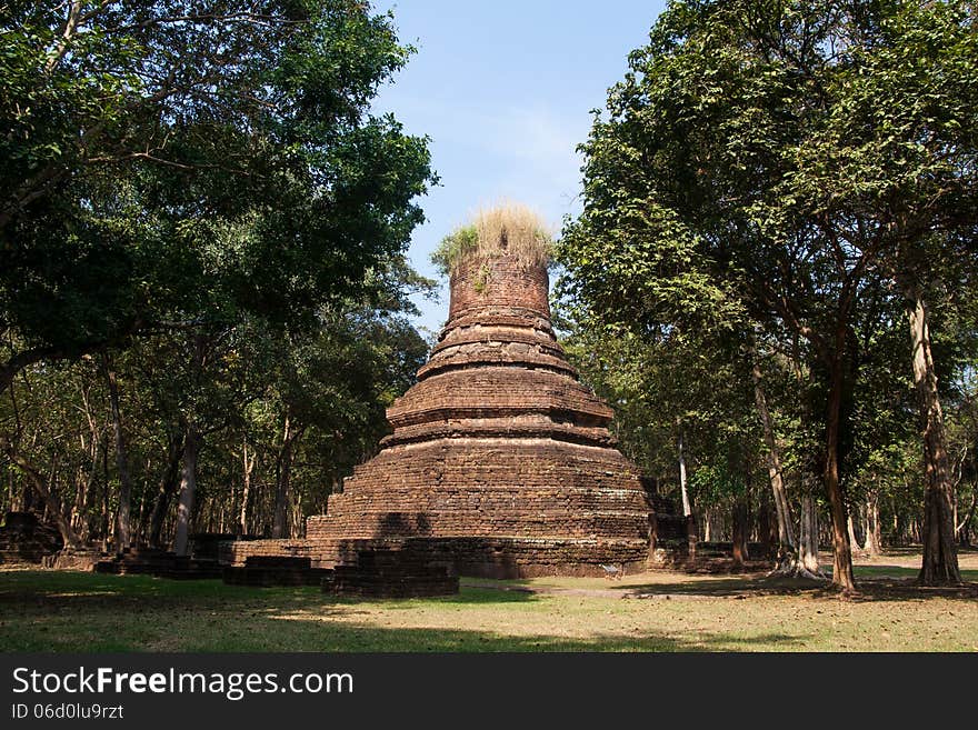 Pagoda Ancient temples , Kamphaeng Phet