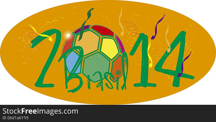 Brasil 2014 world cup fotball. Brasil 2014 world cup fotball