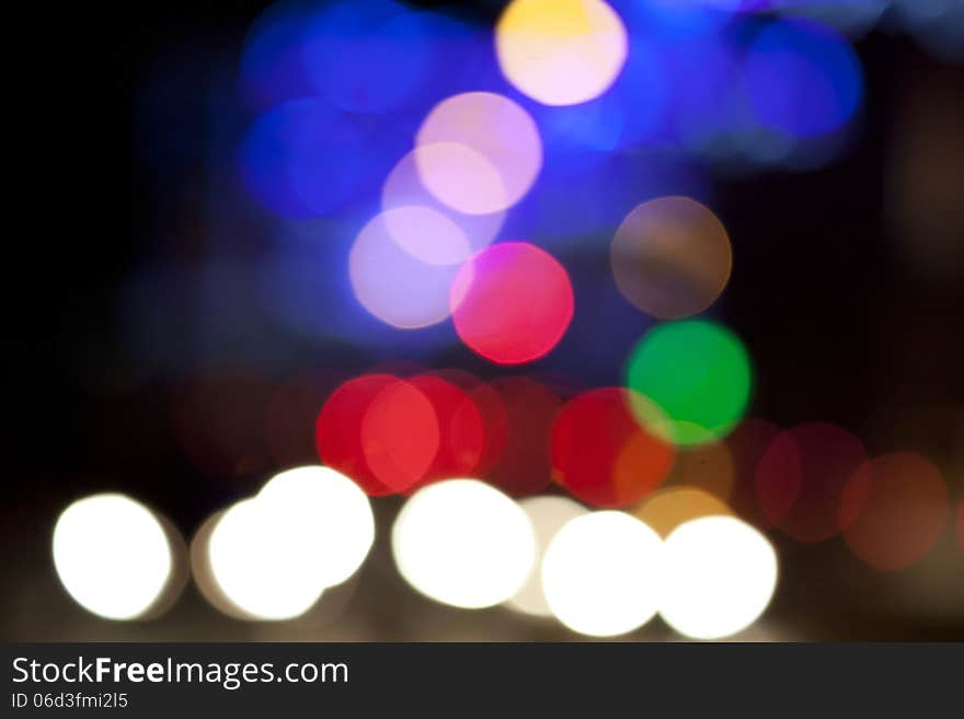 Colorful blurred city lights background. Colorful blurred city lights background