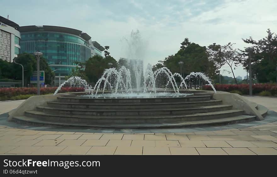 Water fountain in the park