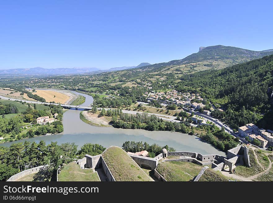 French landscape in a sunny day, Provence