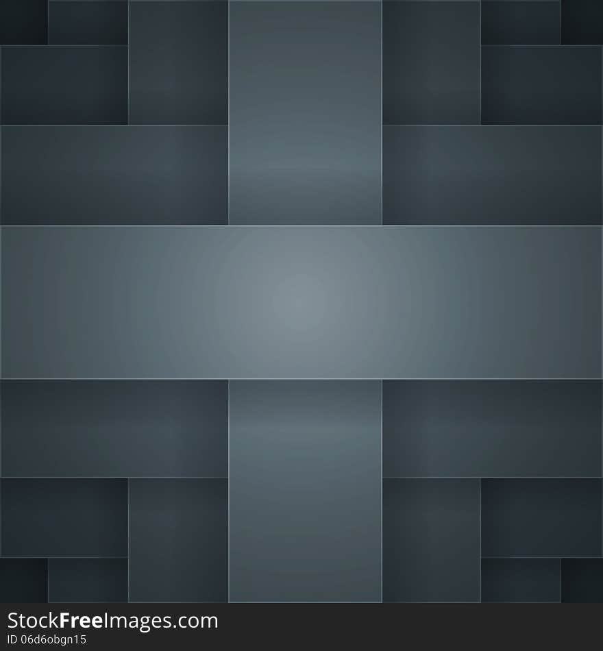 Abstract Vector Background With Black Paper Layers