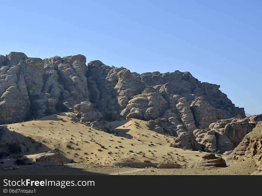 Little Petra landscape in Jordan.