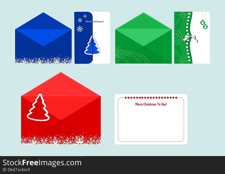 Set Of Christmas Cards