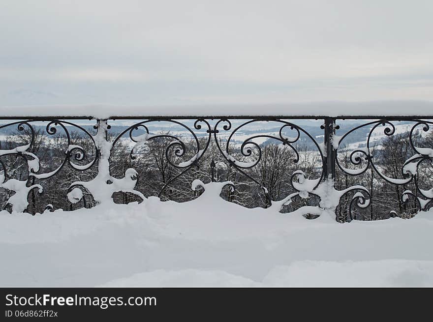 Grating Covered By Snow