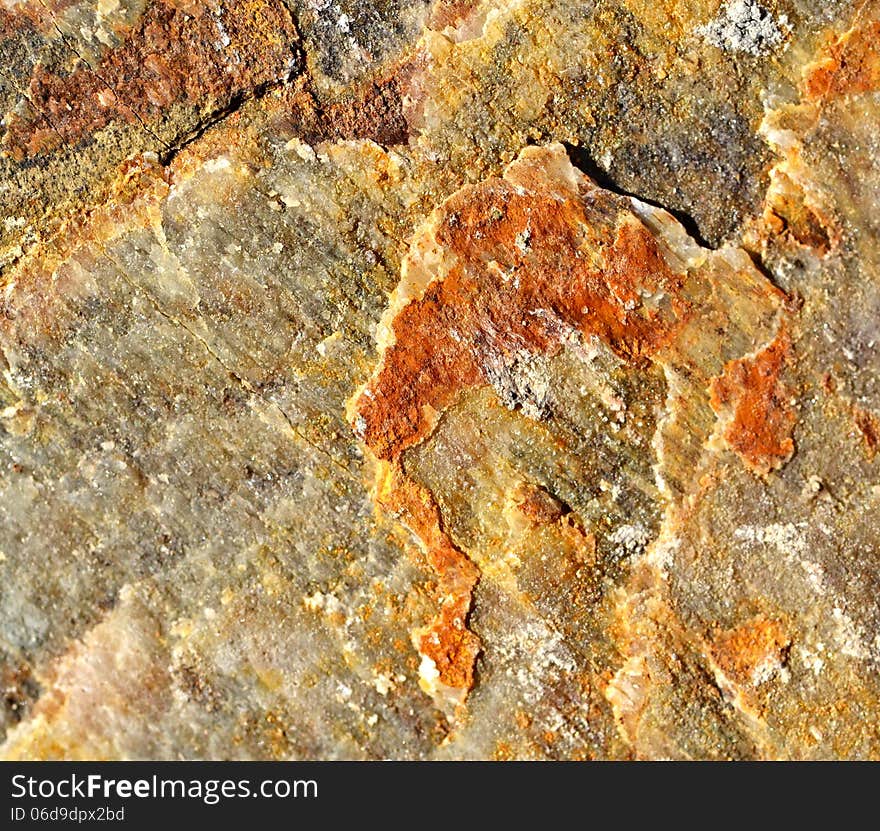 Background or texture quartz block with a touch of orange. Background or texture quartz block with a touch of orange