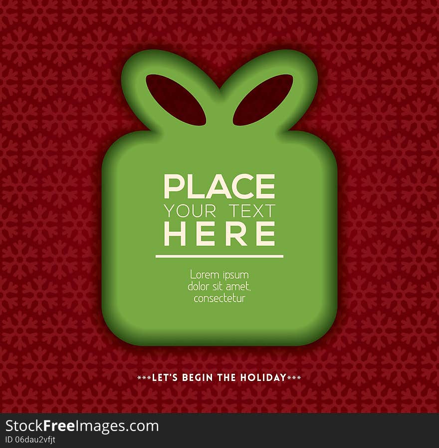 Christmas gift box vector Background design. Christmas gift box vector Background design