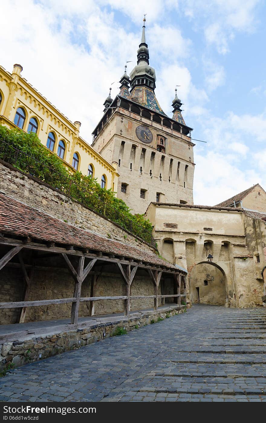 Sighisoara Clock Tower And Old Women S Passage