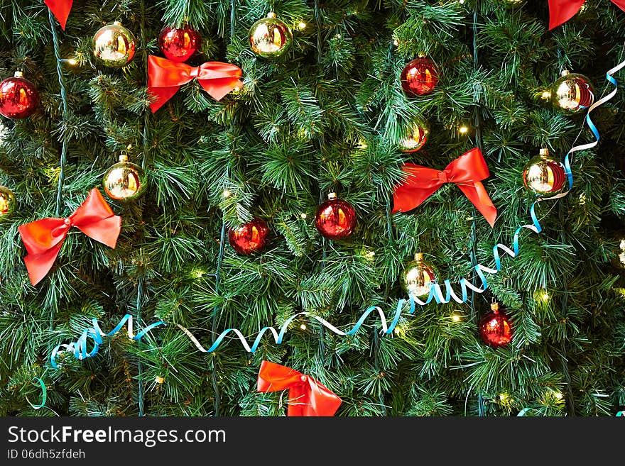 Christmas balls on the Christmas Tree