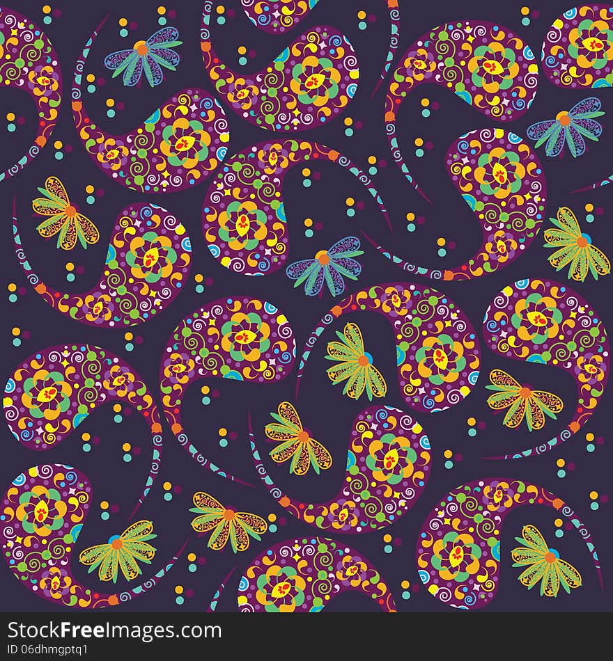 Floral vector seamless pattern and seamless pattern in swatch menu. Seamless floral pattern can be used for wallpapers, clothes, tableware, packaging, posters and other purposes. Floral vector seamless pattern and seamless pattern in swatch menu. Seamless floral pattern can be used for wallpapers, clothes, tableware, packaging, posters and other purposes.