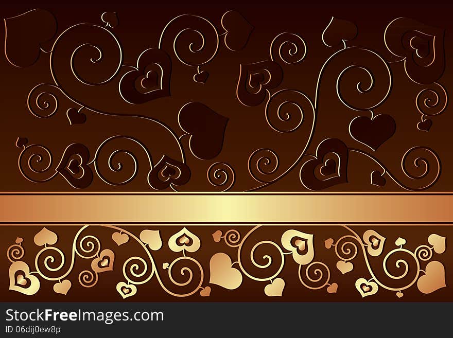 Valentine's day background with hearts vector illustration. Valentine's day background with hearts vector illustration