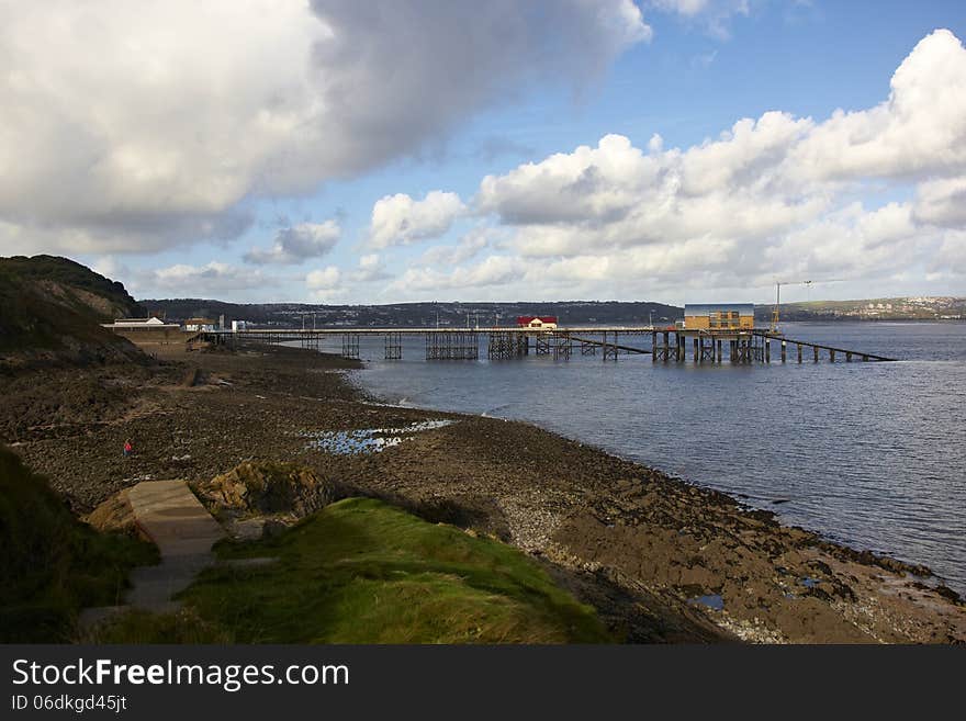 Unusual View Of Mumbles Pier