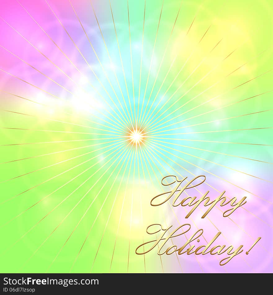 Vector Multicolor Pastel Holiday Background