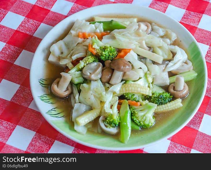 Vegetables in Oyster Sauce