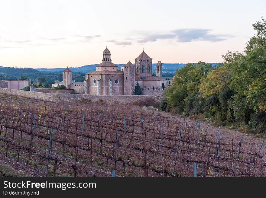 Poblet Monastery near Barcelona in Catalonia, Spain