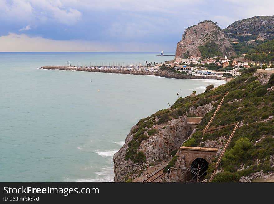 Beaches near Barcelona, Spain