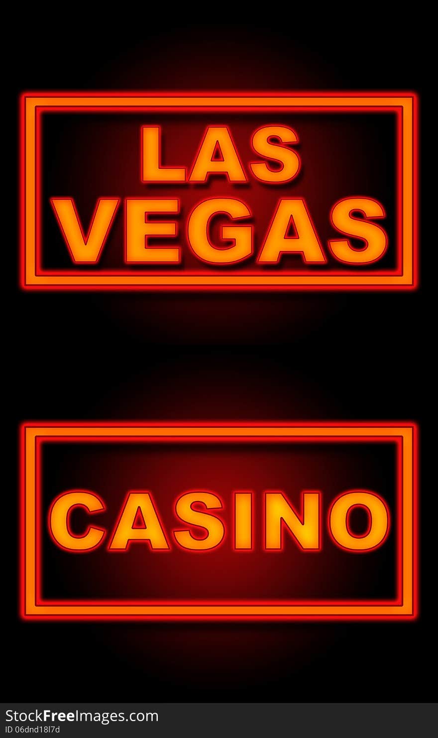 Las Vegas Casino Neon Black Background