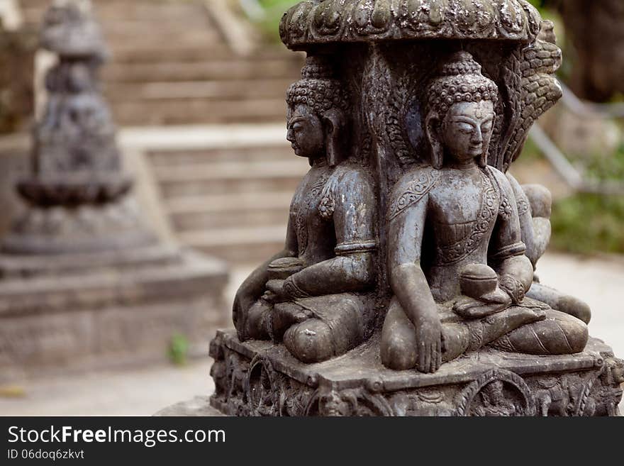 Buddhist Sculpture Near Swayambhunath