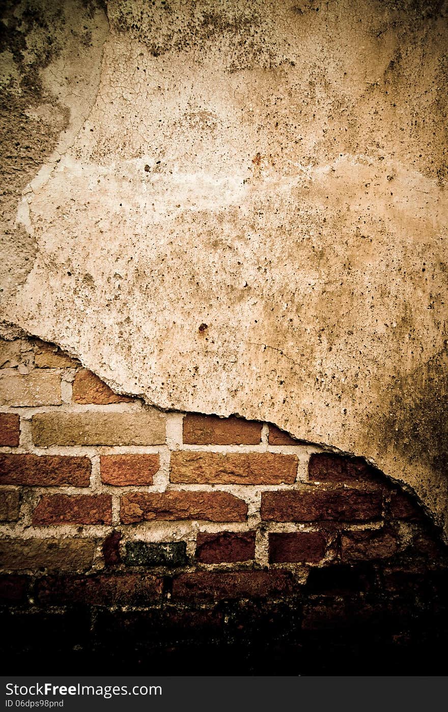 Grunge wall of the old house. Textured background