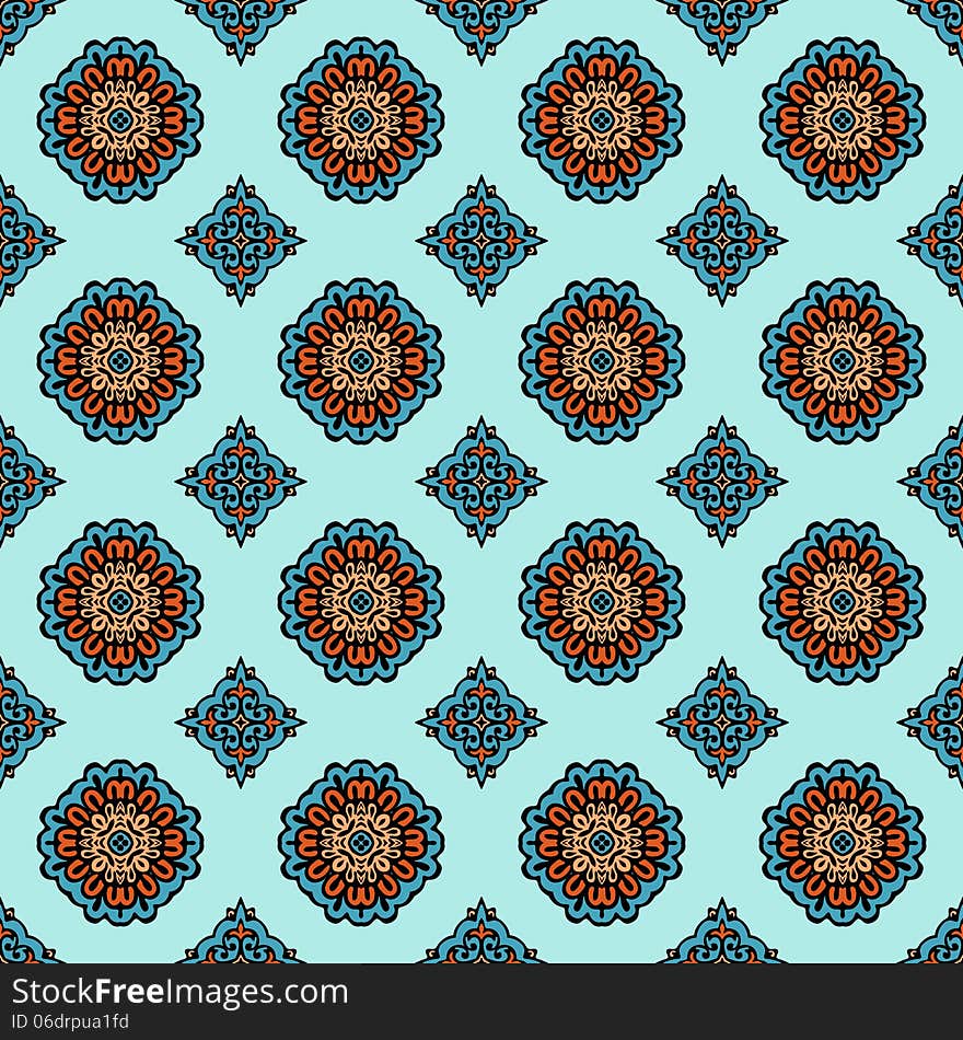 Geometric gift wrap seamless pattern