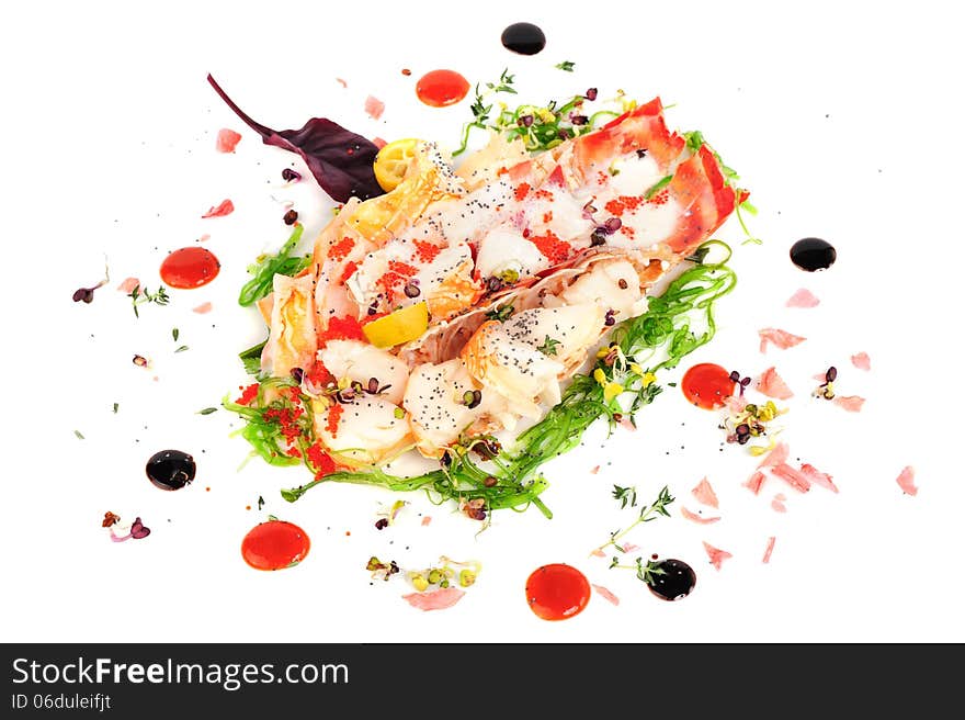 Lobster salad in japanese style