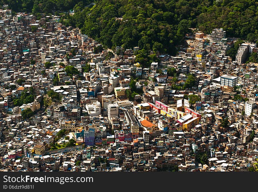 Biggest Slum in South America, Favela da Rocinha, Rio de Janeiro, Brazil. Biggest Slum in South America, Favela da Rocinha, Rio de Janeiro, Brazil