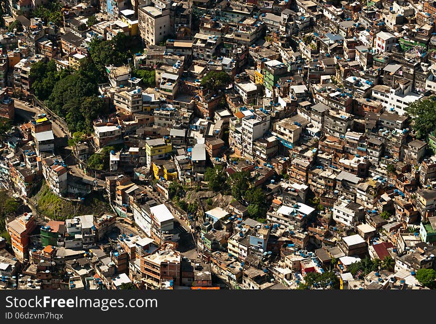 Biggest Slum in South America, Favela da Rocinha, Rio de Janeiro, Brazil. Biggest Slum in South America, Favela da Rocinha, Rio de Janeiro, Brazil