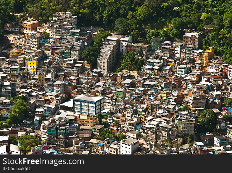 Biggest Slum in South America, Favela da Rocinha, Rio de Janeiro, Brazil. Biggest Slum in South America, Favela da Rocinha, Rio de Janeiro, Brazil