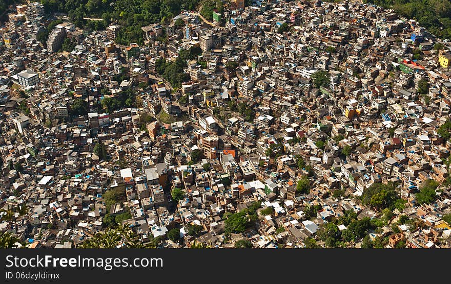 Biggest Slum in South America, Favela da Rocinha, Rio de Janeiro, Brazil. Biggest Slum in South America, Favela da Rocinha, Rio de Janeiro, Brazil