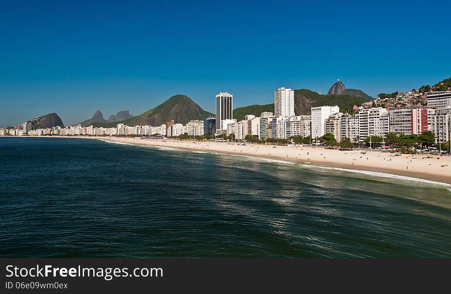 Beautiful Copacabana Beach On A Sunny Day