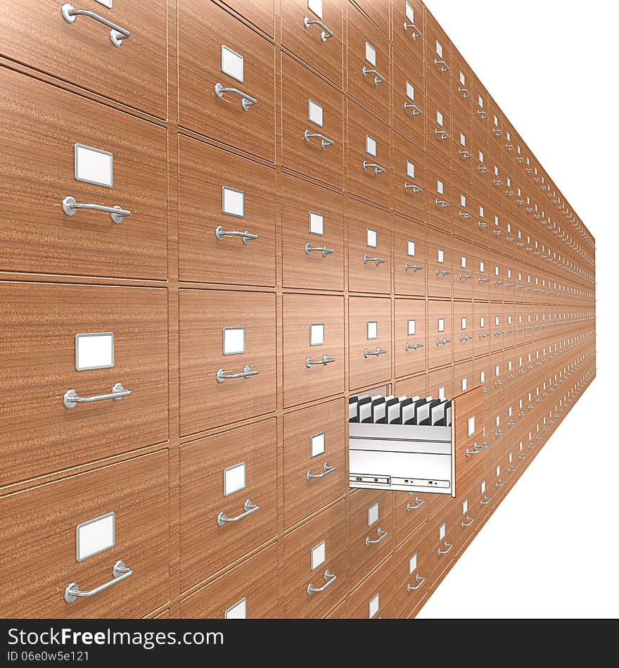 Wooden File Cabinets. Open drawer. Wooden File Cabinets. Open drawer.