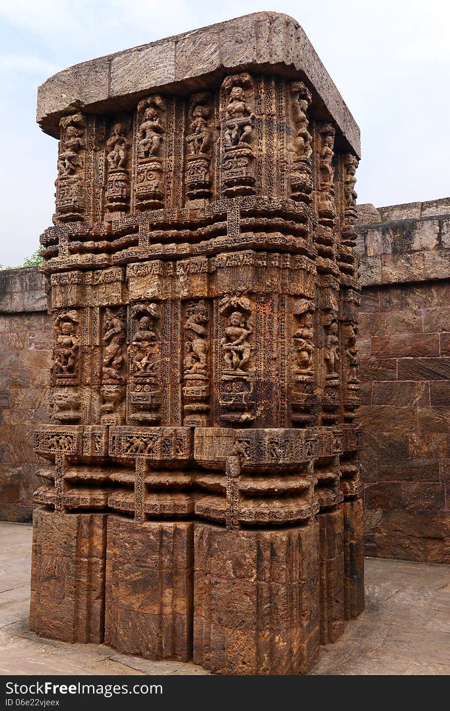 Ancient sculptor decoration on the wall of historical konark sun temple at Orissa. Ancient sculptor decoration on the wall of historical konark sun temple at Orissa