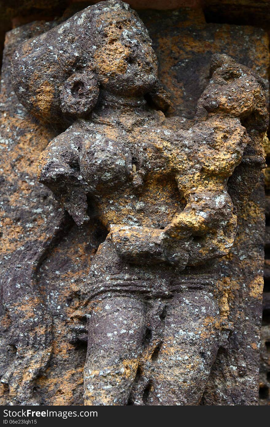 An ancient sculptor at the Konark sun temple in Orissa. An ancient sculptor at the Konark sun temple in Orissa.