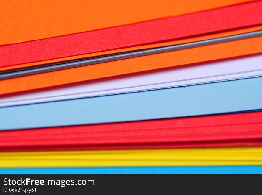 Colored paper sheets