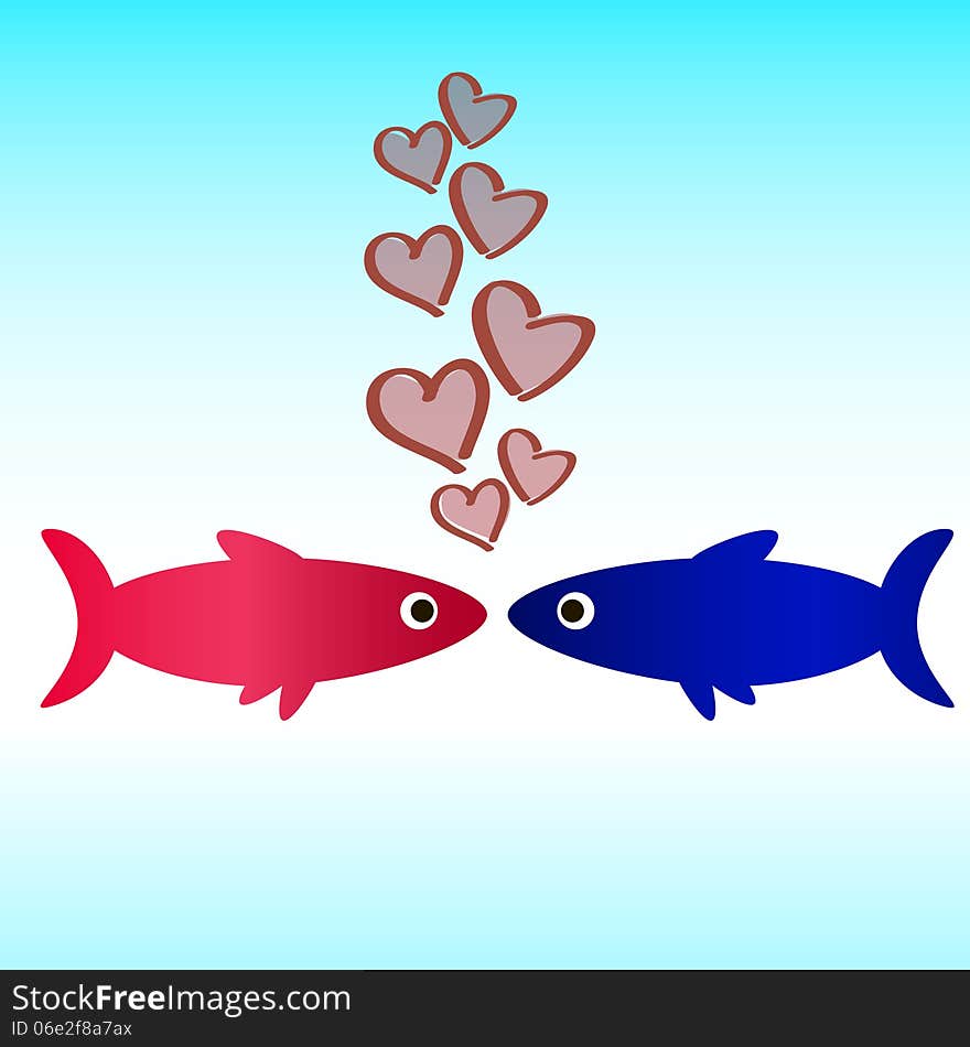 Fish Icon Love Wallpaper