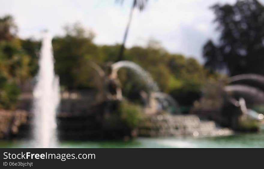 Beautiful fountain situated in the Parc de la Ciutadella in Barcelona, Spain, with original audio in a sunny day with clear sky and perfect weather conditions. Excelent touristic attraction of Barcelona that can be found not far from the Barcelona's Zoo. Beautiful fountain situated in the Parc de la Ciutadella in Barcelona, Spain, with original audio in a sunny day with clear sky and perfect weather conditions. Excelent touristic attraction of Barcelona that can be found not far from the Barcelona's Zoo.