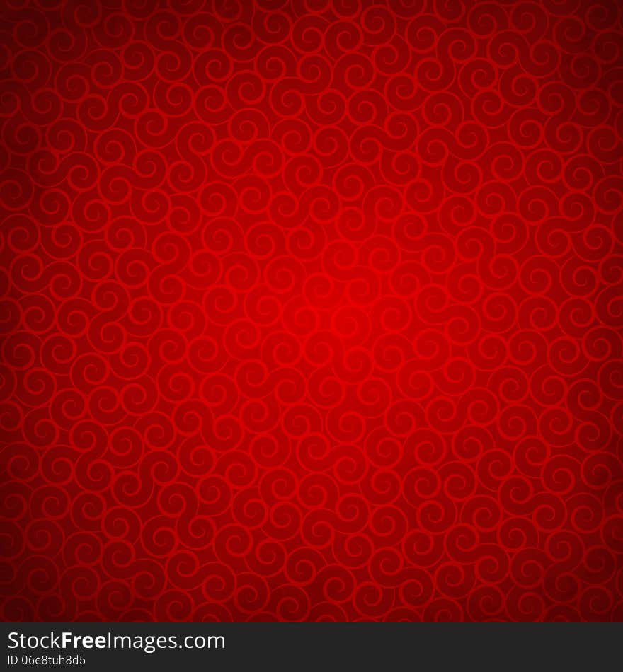 Vector illustration of beautiful red background with a pattern