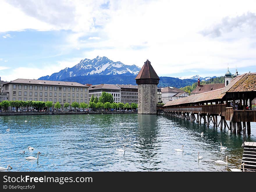 Luzern Panorama, Switzerland. april 2012