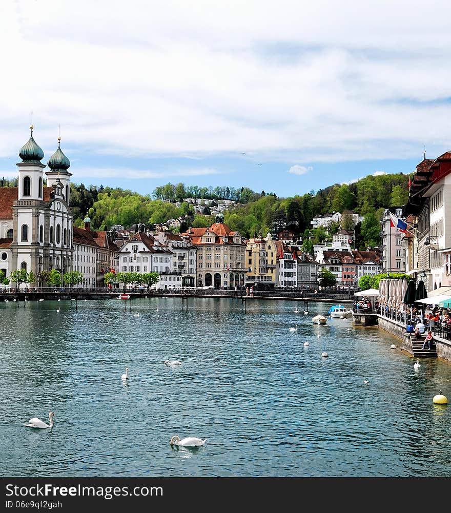 Luzern Panorama, Switzerland. april 2012