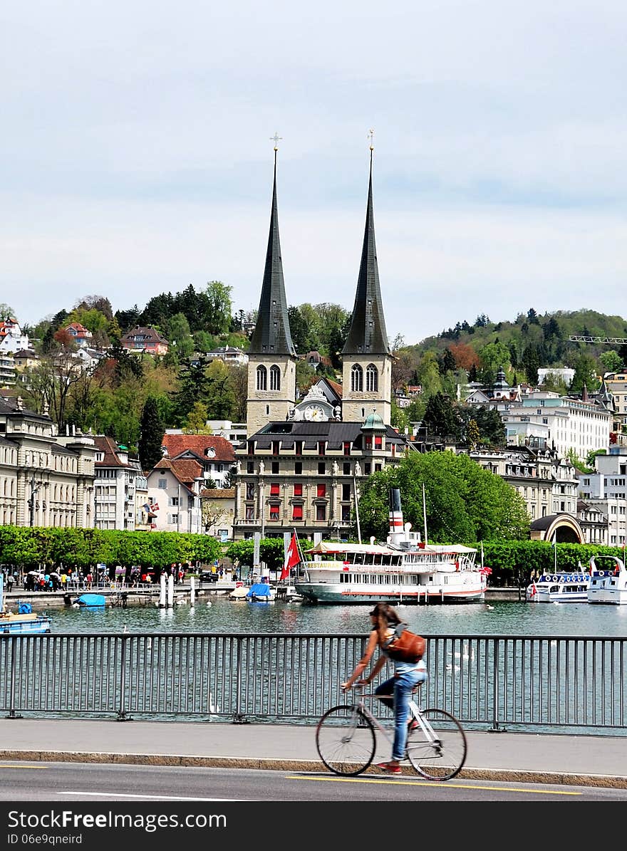 Luzern Panorama, Switzerland. april 2012