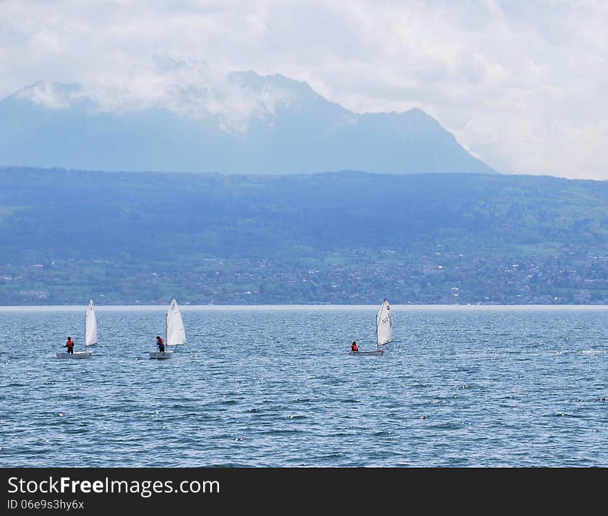 Lake Geneva, Switzerland. may 2012