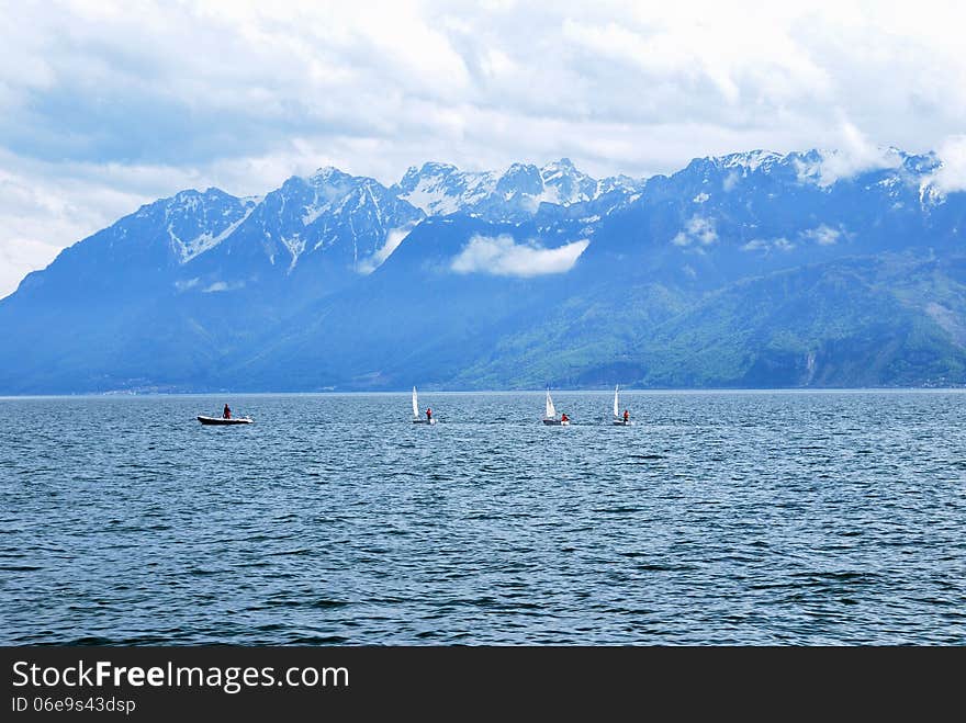 Lake Geneva, Switzerland. may 2012