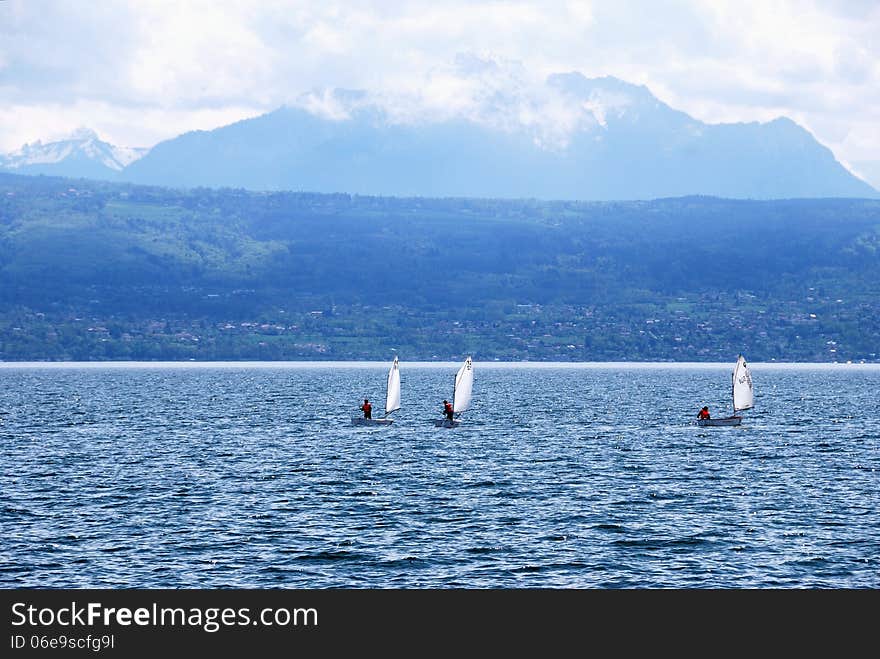 Lake Geneva, Switzerland. may 2012