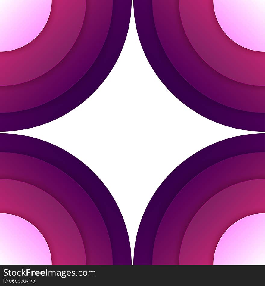 Abstract purple paper round shapes background